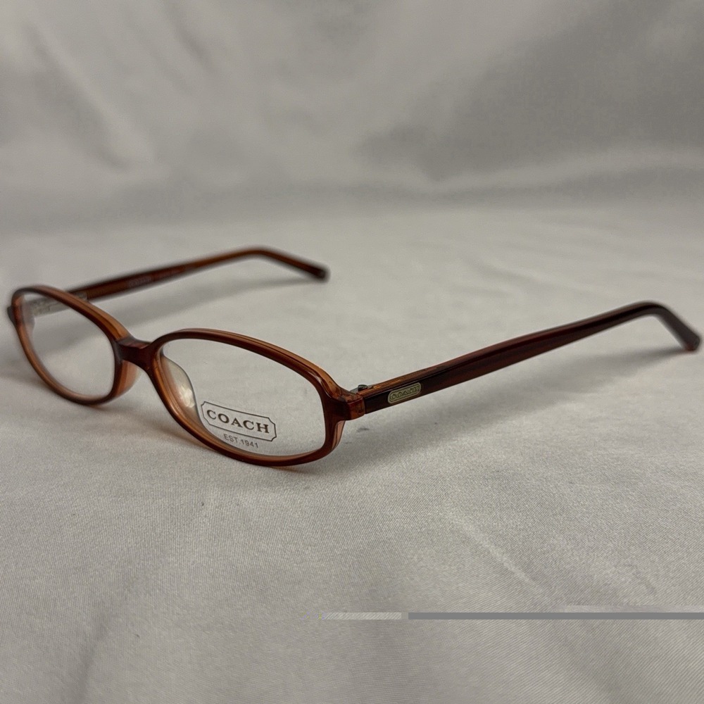 Coach Alexa 505 Berry 49 14 135 Red Clear Oval Eyeglasses Frame W Flex Temples